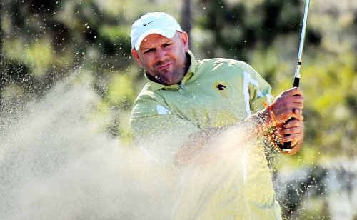 Broncos star Michael Hancock chips out of a bunker during last year’s charity golf day for Little Haven Palliative Care and the Smarter Choices Program. This weekend’s event is the fourth year the charity golf day has been raising funds to make a difference in the community. Broncos star Michael Hancock chips out of a bunker during last year’s charity golf day for Little Haven Palliative Care and the Smarter Choices Program. This weekend’s event is the fourth year the charity golf day has been raising funds to make a difference in the community.
